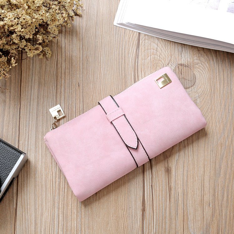 Frosted Women’s Long Wallet with Card Slots by Dealightful Finds