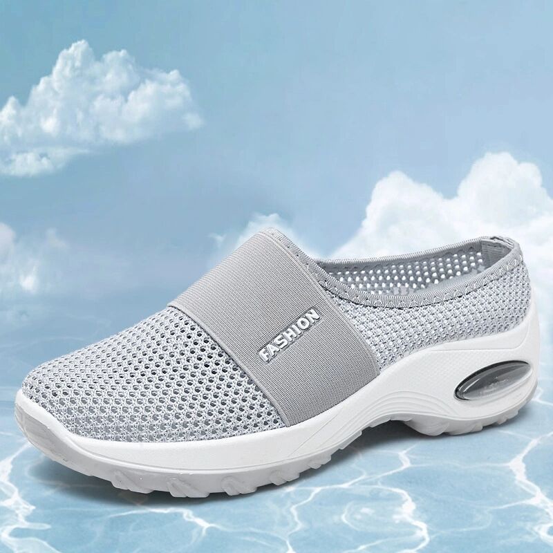 Breathable Mesh Half Support Women's Casual Shoes by Dealightful Finds
