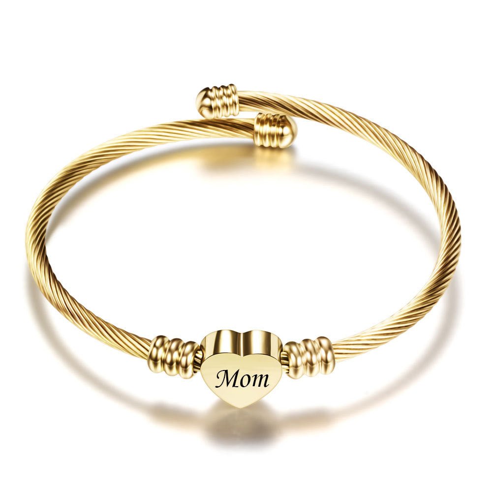 Stainless Steel Braided Mother’s Day Bracelets for Mom by Dealightful Finds