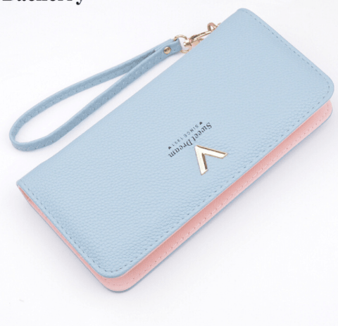 Long Zipper Leather Wallets for Women by Dealightful Finds