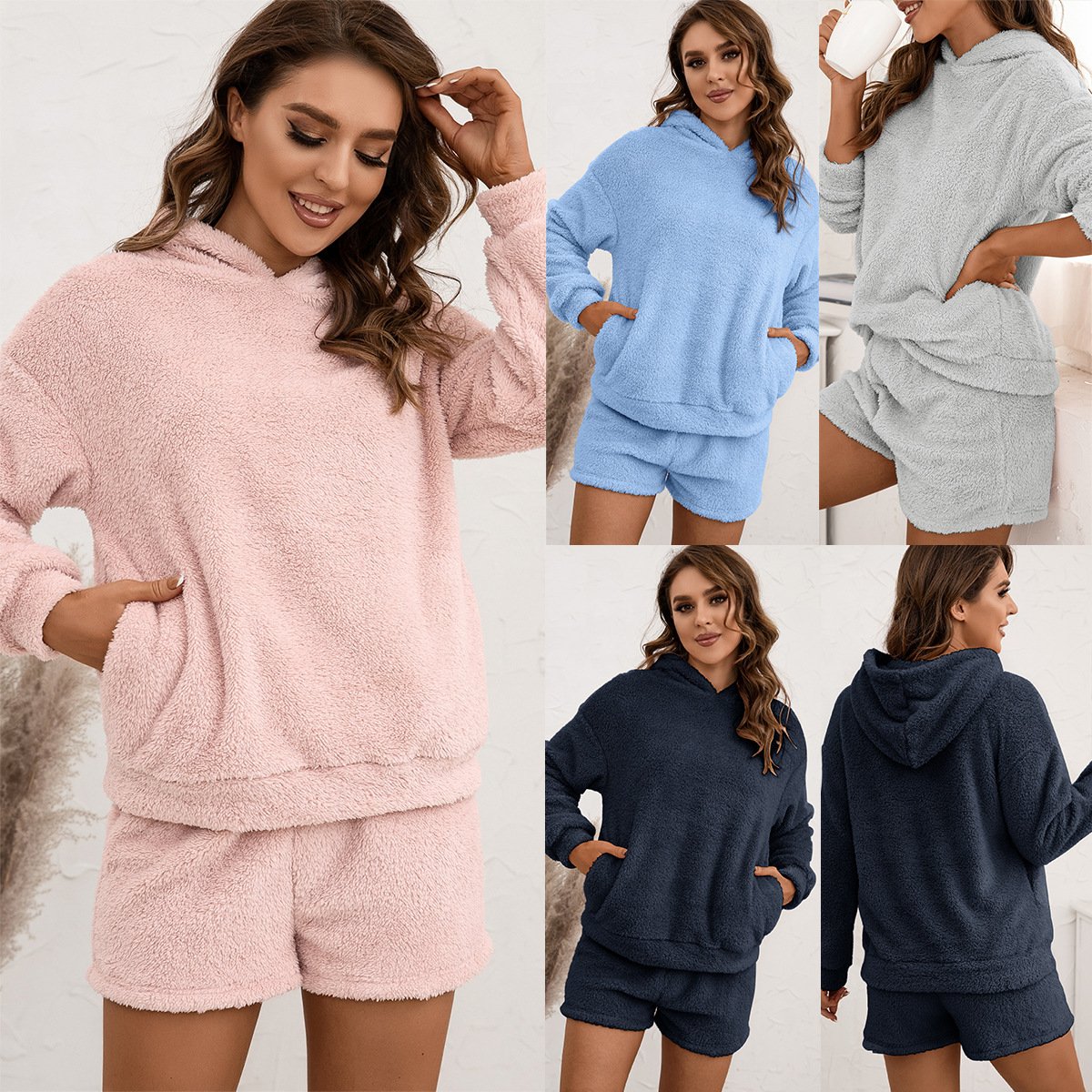 Hooded Sweater Suit for Casual Home Wear by Dealightful Finds