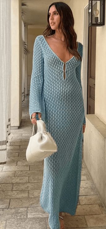 Women's Solid Beach Dress by Dealightful Finds