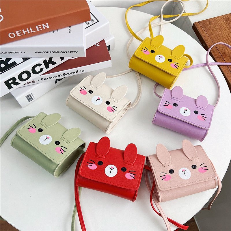 Cute Rabbit Mini Crossbody Bag for Little Girls by Dealightful Finds