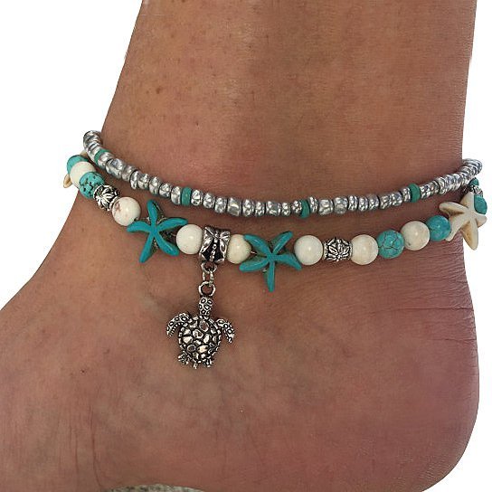 Sea Turtle Anklet by Dealightful Finds