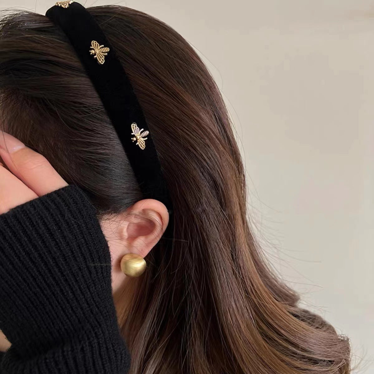 Velvet Bee Fabric Face Wash Headband for Women by Dealightful Finds
