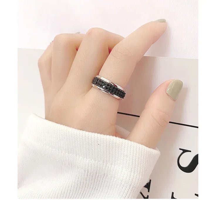 Rotatable 925 Silver Women’s Ring by Dealightful Finds