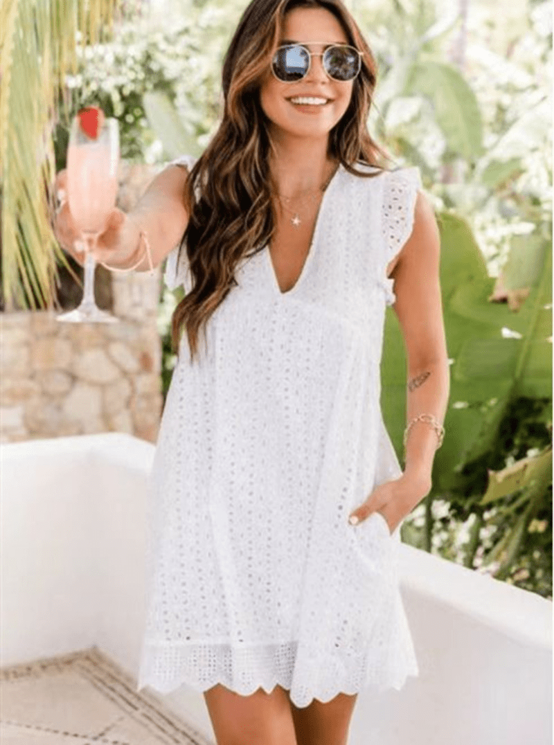 Lace Dresses With Pocket by Dealightful Finds