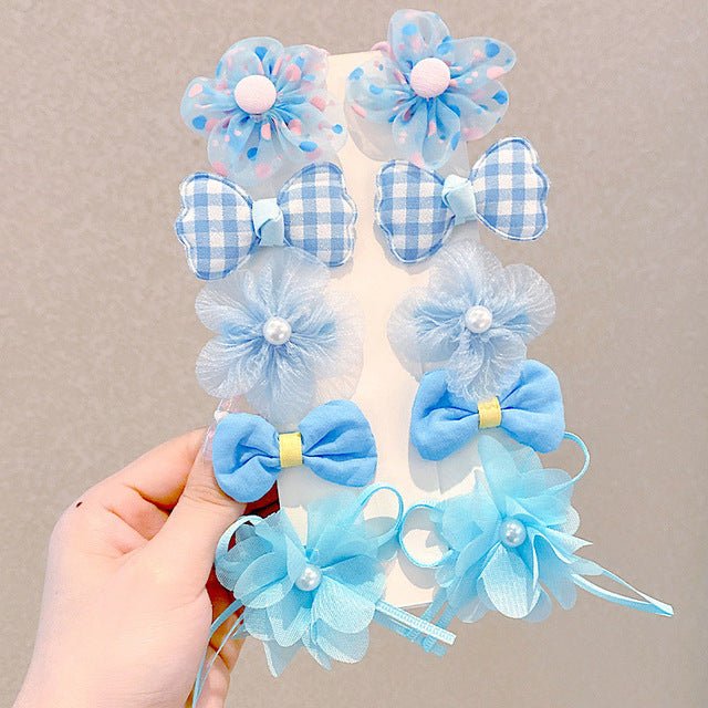 Cute Mesh Hair Clip Set for Little Girls by Dealightful Finds