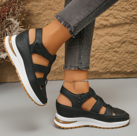Women’s Thick Sole Breathable Wedge Sandals by Dealightful Finds