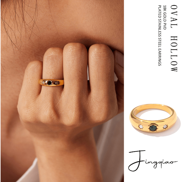 Retro Eight Star Ring for Women by Dealightful Finds