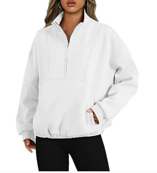 Women’s Half Zip Sweater by Dealightful Finds