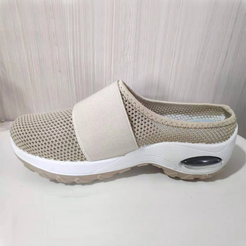 Breathable Mesh Half Support Women's Casual Shoes by Dealightful Finds