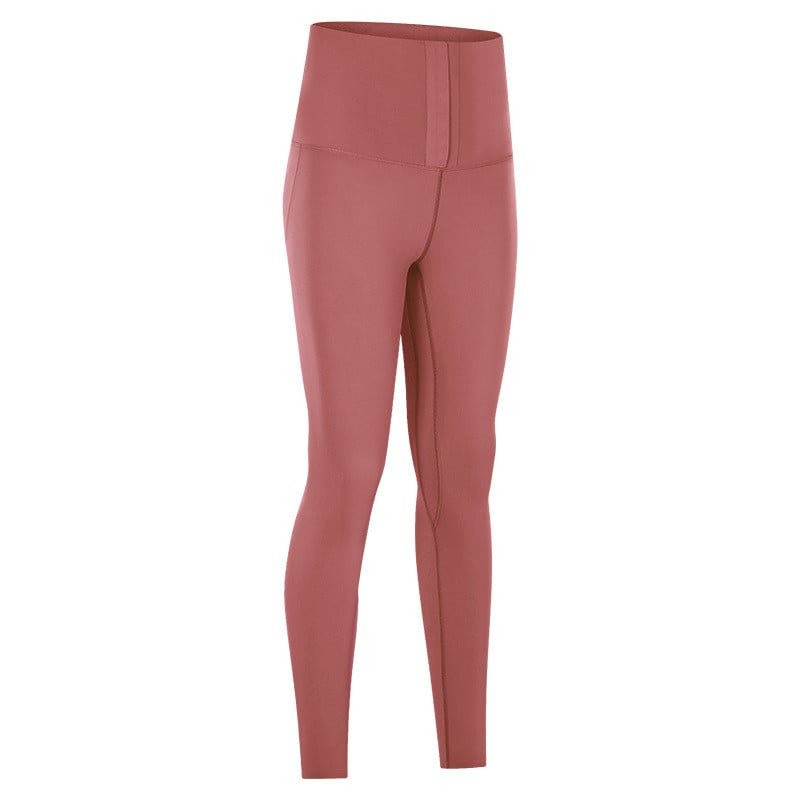 Nude High Waist Yoga Pants for Hips and Abdomen by Dealightful Finds