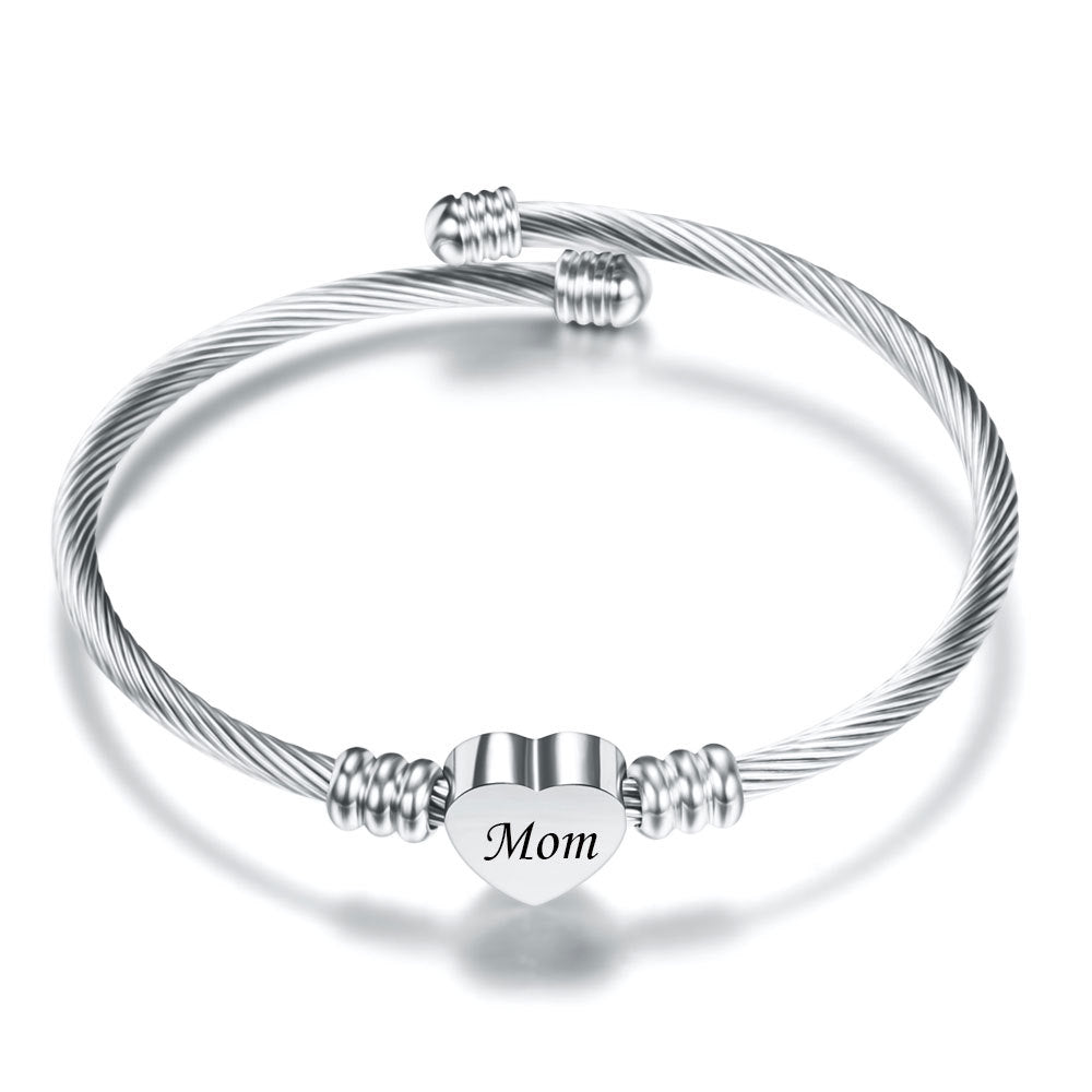 Stainless Steel Braided Mother’s Day Bracelets for Mom by Dealightful Finds