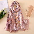 Beach Sunscreen Shawl, Versatile Long Scarf, Silk Scarf by Dealightful Finds