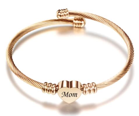 Stainless Steel Braided Mother’s Day Bracelets for Mom by Dealightful Finds