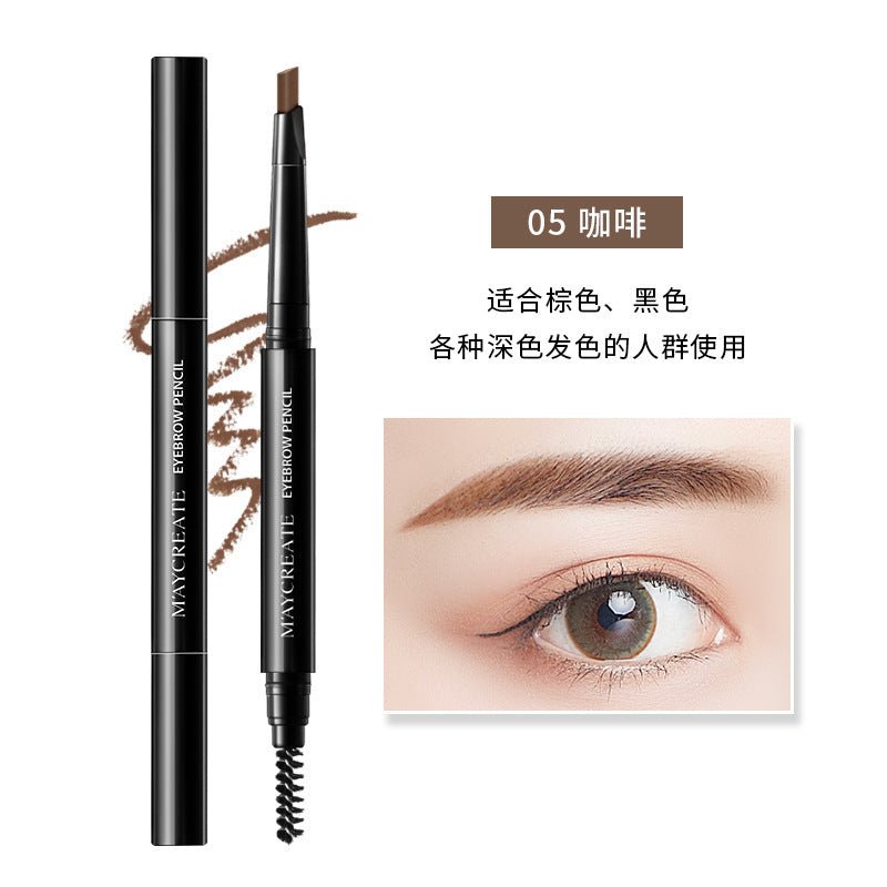 Dual-Head Waterproof Eyebrow Pencil - Wholesale Makeup by Dealightful Finds