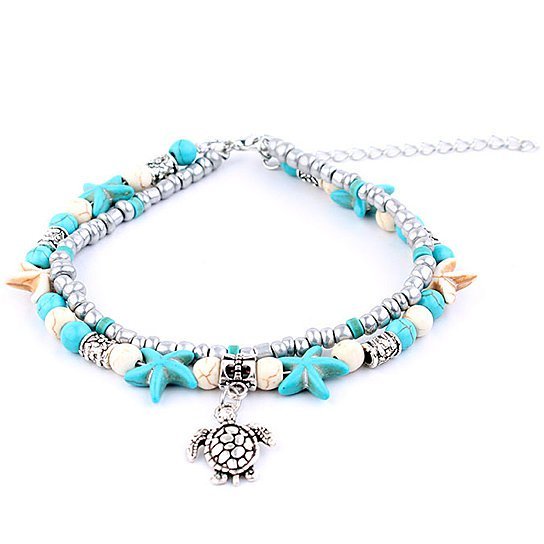 Sea Turtle Anklet by Dealightful Finds