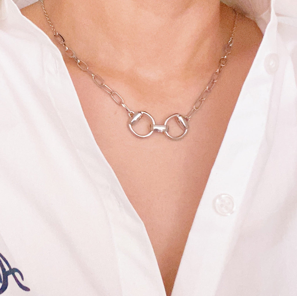 Equestrian Pendant Chain Necklace by Dealightful Finds