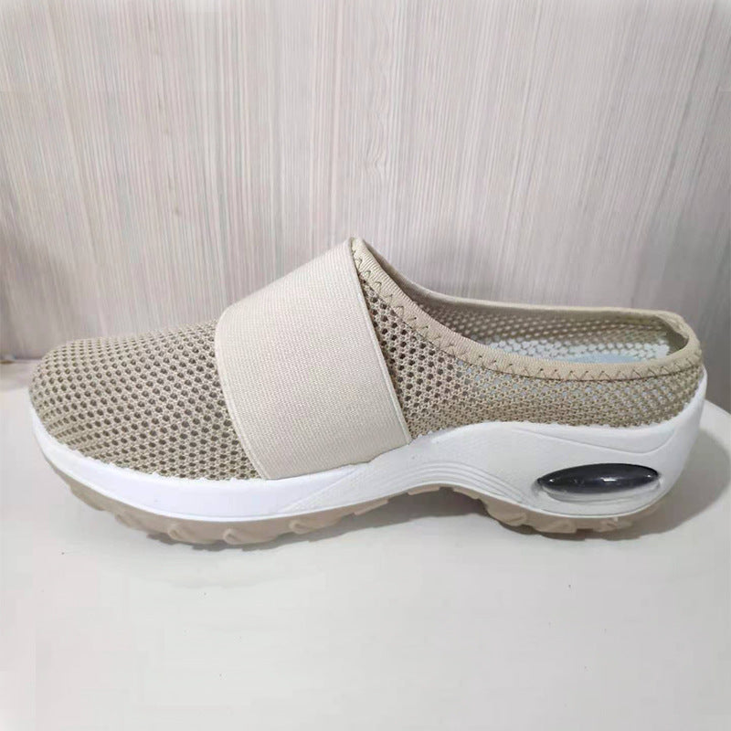 Breathable Mesh Half Support Women's Casual Shoes by Dealightful Finds