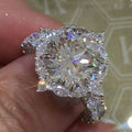 Popular Zircon Crystal Ring with Water Diamonds by Dealightful Finds