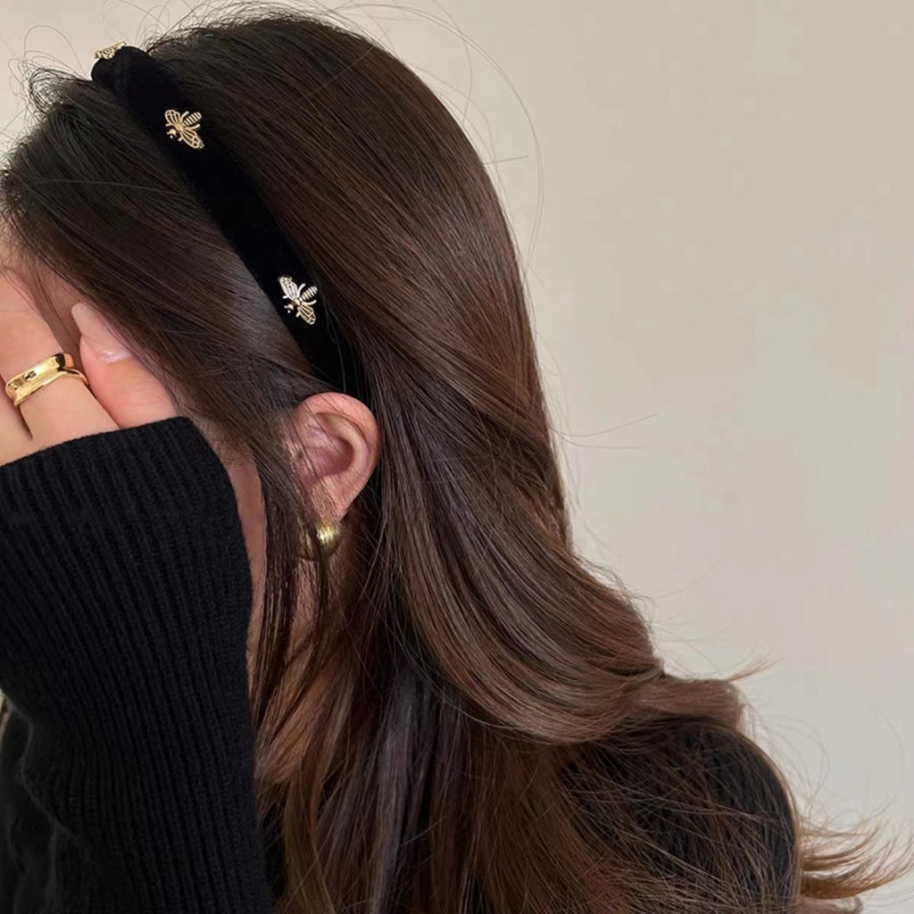 Velvet Bee Fabric Face Wash Headband for Women by Dealightful Finds