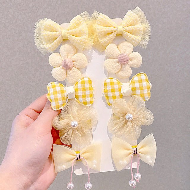 Cute Mesh Hair Clip Set for Little Girls by Dealightful Finds
