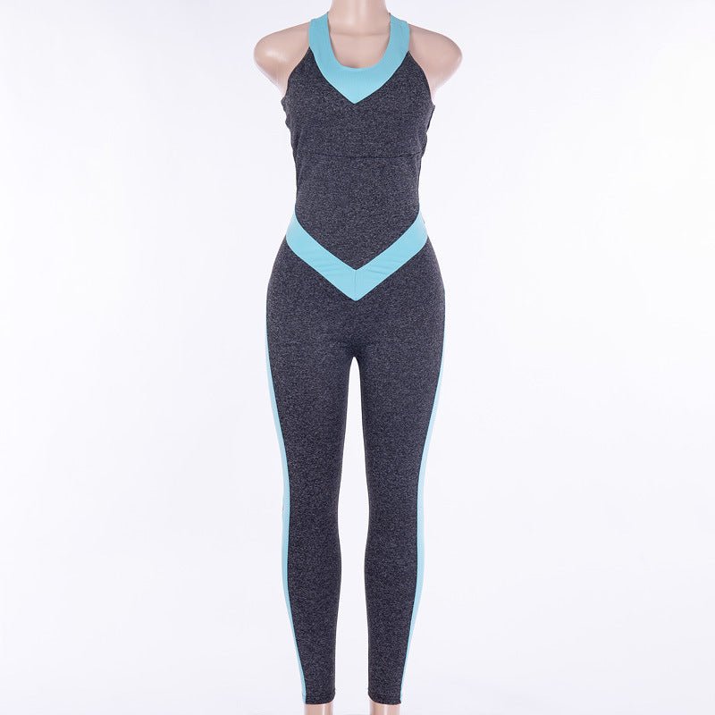 Women's Yoga Bodysuit with Open Back Fitness Pants by Dealightful Finds