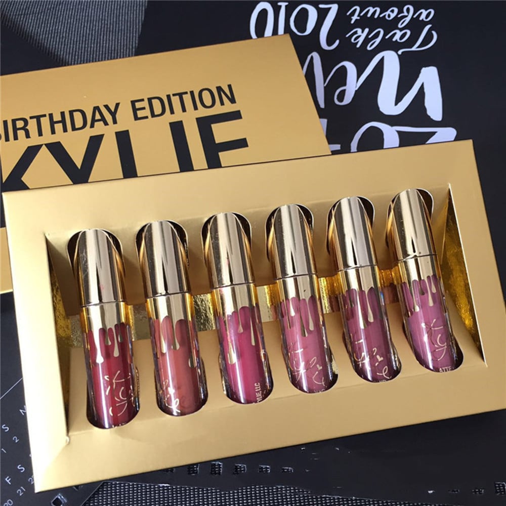 Gold 6 Lip Colors - Kelly Kim Birthday Edition by Dealightful Finds