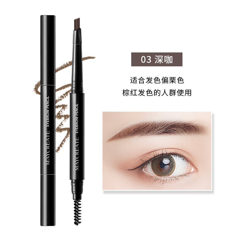 Dual-Head Waterproof Eyebrow Pencil - Wholesale Makeup by Dealightful Finds