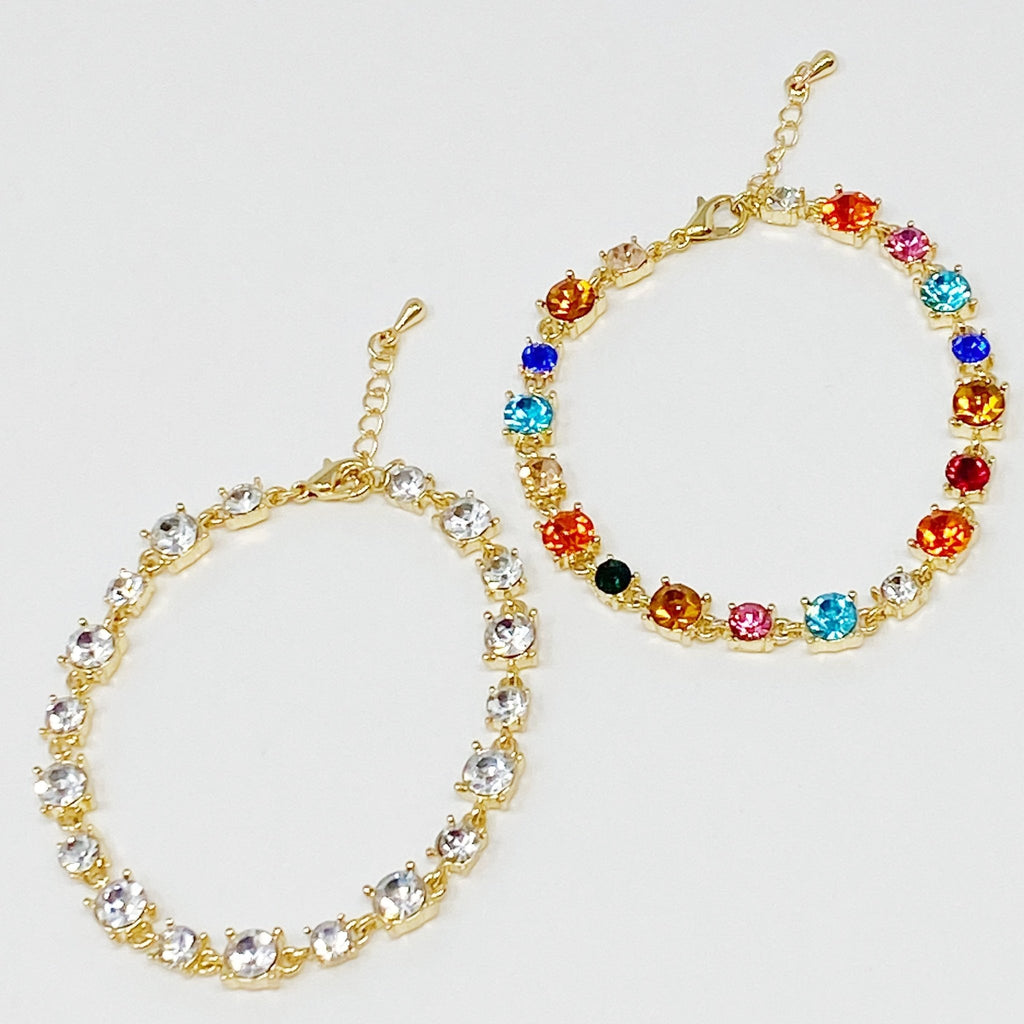 Crystals All Around Bracelet by Dealightful Finds