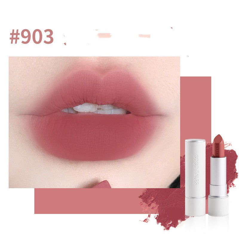 Retro Velvet Lipstick in Striped Caramel Chestnut by Dealightful Finds