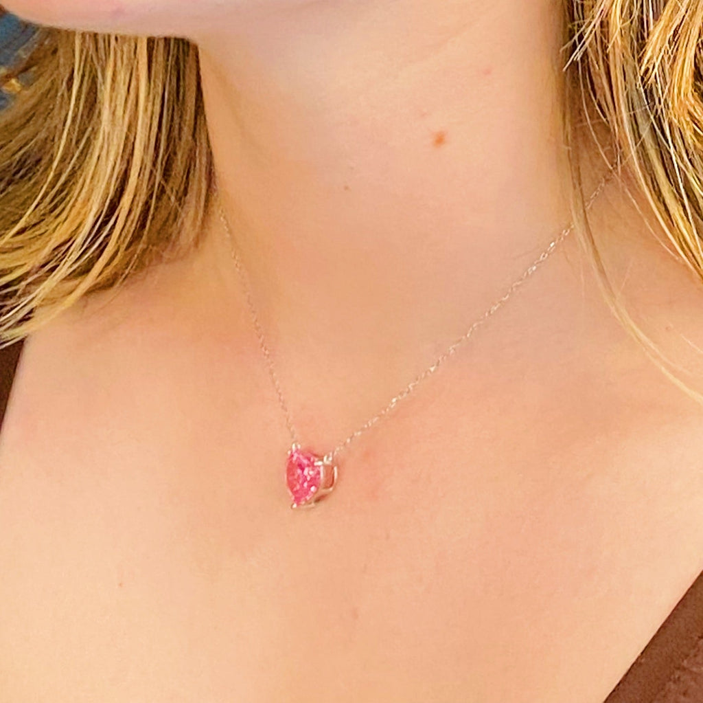 Absolute Beauty Sterling Silver Heart Necklace by Dealightful Finds