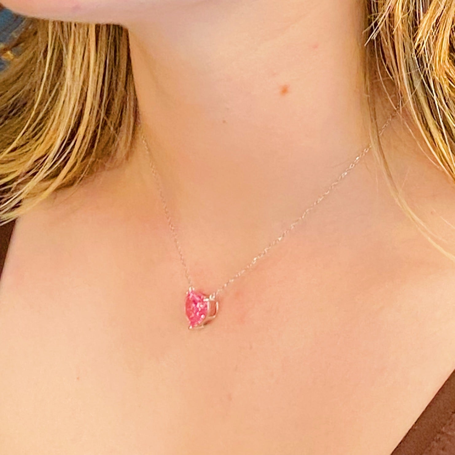 Absolute Beauty Sterling Silver Heart Necklace by Dealightful Finds