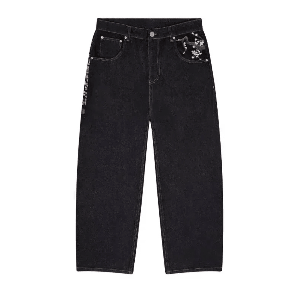Women’s High-Waist Embroidered Fashion Jeans by Dealightful Finds