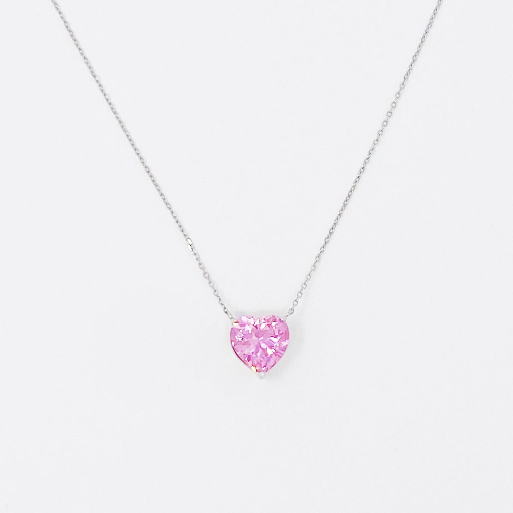Absolute Beauty Sterling Silver Heart Necklace by Dealightful Finds