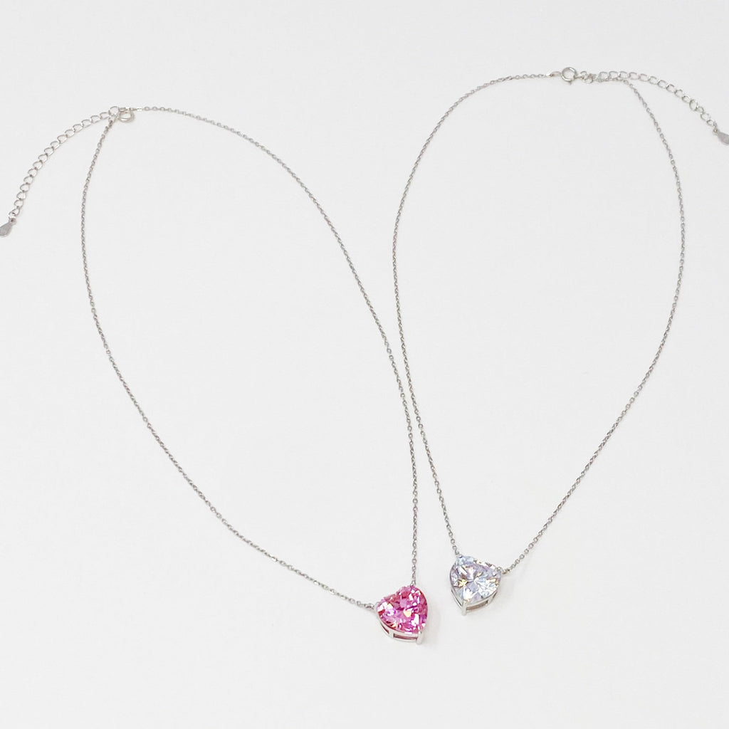 Absolute Beauty Sterling Silver Heart Necklace by Dealightful Finds