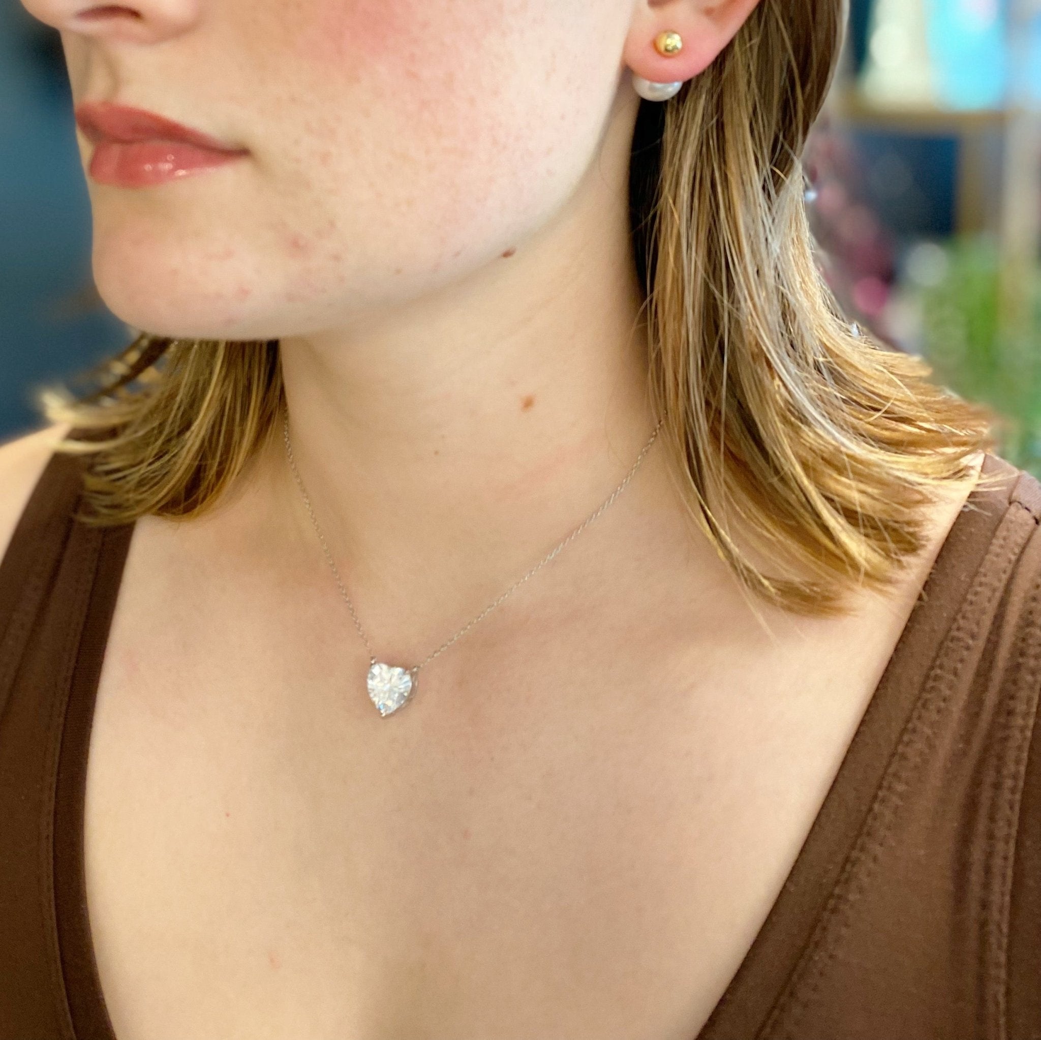 Absolute Beauty Sterling Silver Heart Necklace by Dealightful Finds