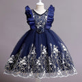 Embroidered Little Flowers Princess Dress for Girls by Dealightful Finds