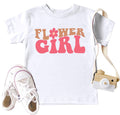 Flower Girl Shirt Toddler Girls Wedding Tshirt Kids Little Girls Short Sleeve Bridal Party Tee Tops by Dealightful Finds