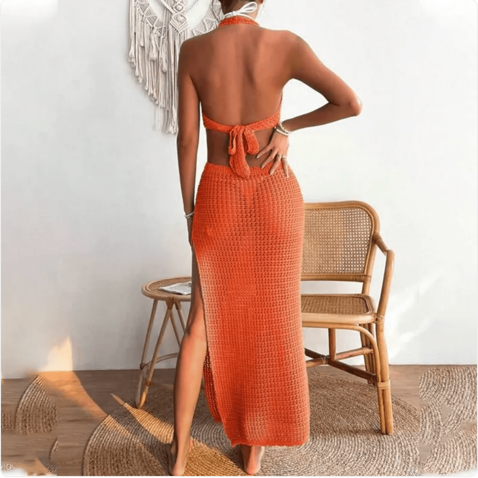 Women’s Solid Color Beach Dress by Dealightful Finds