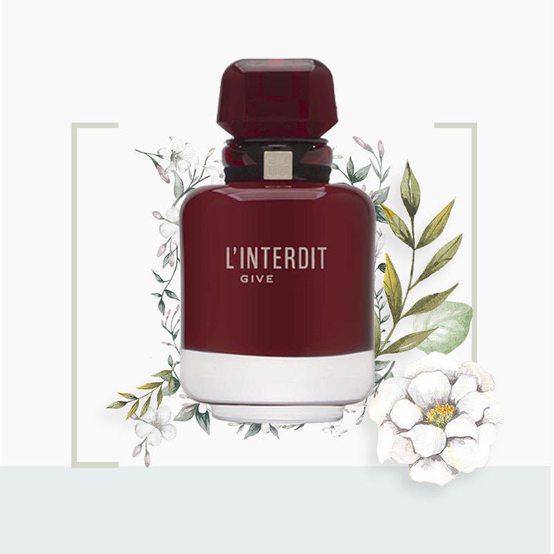 Classic Forbidden Red Black Bottle Perfume Collection by Dealightful Finds