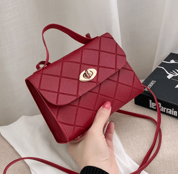 Rhombus Pattern Mini Handbag by Dealightful Finds