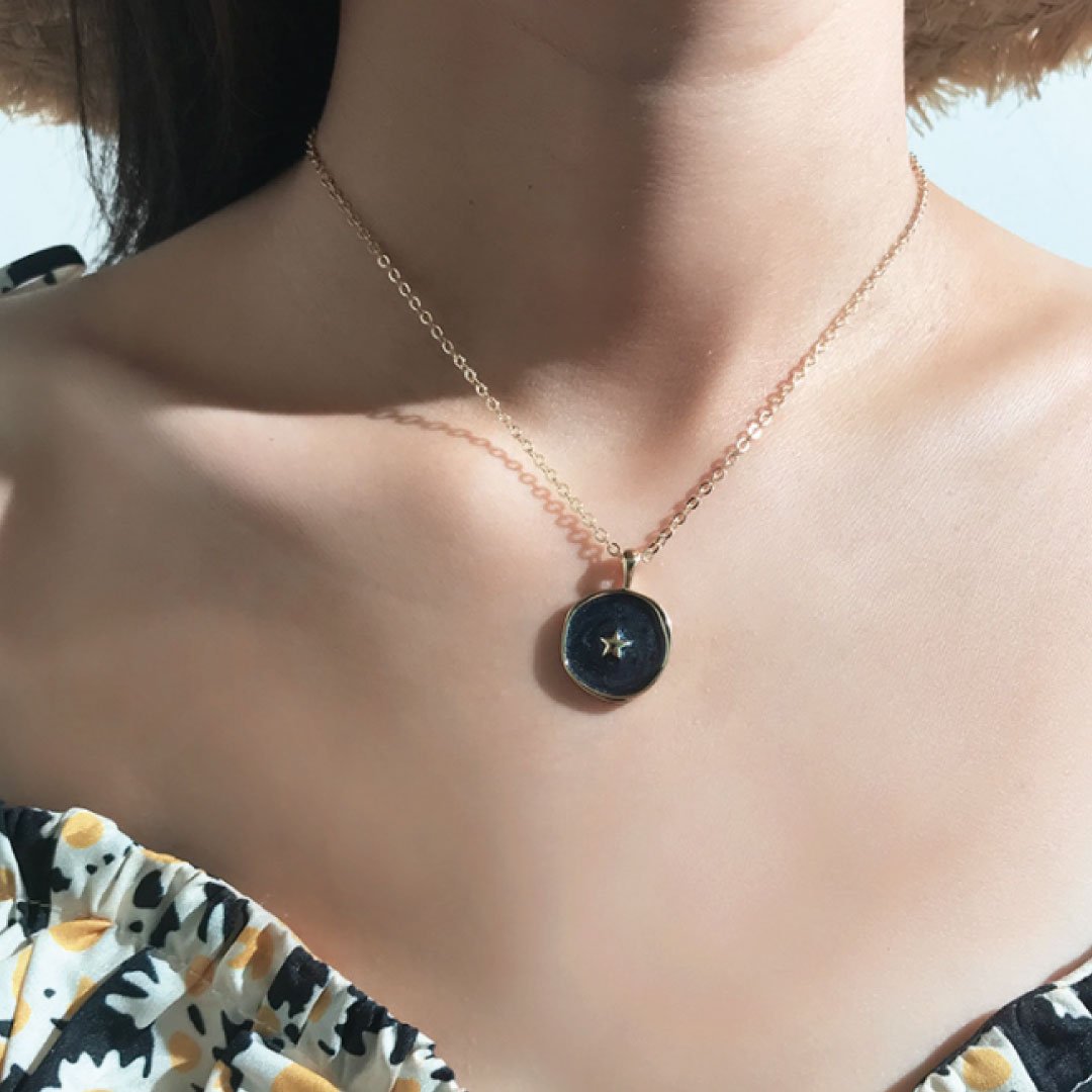 Astral Necklace Black by Dealightful Finds
