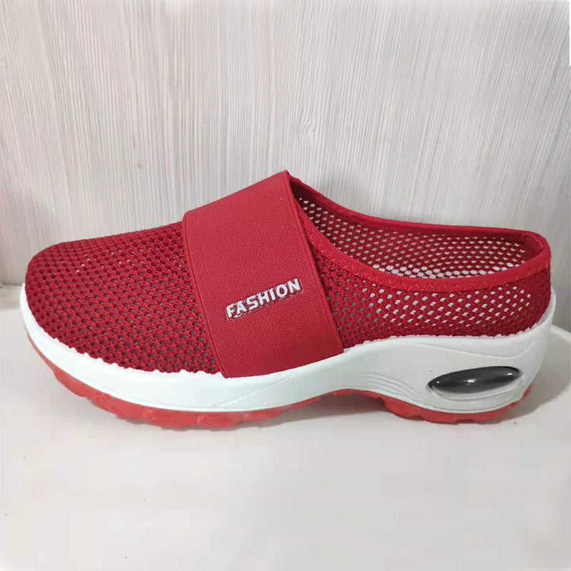 Breathable Mesh Half Support Women's Casual Shoes by Dealightful Finds