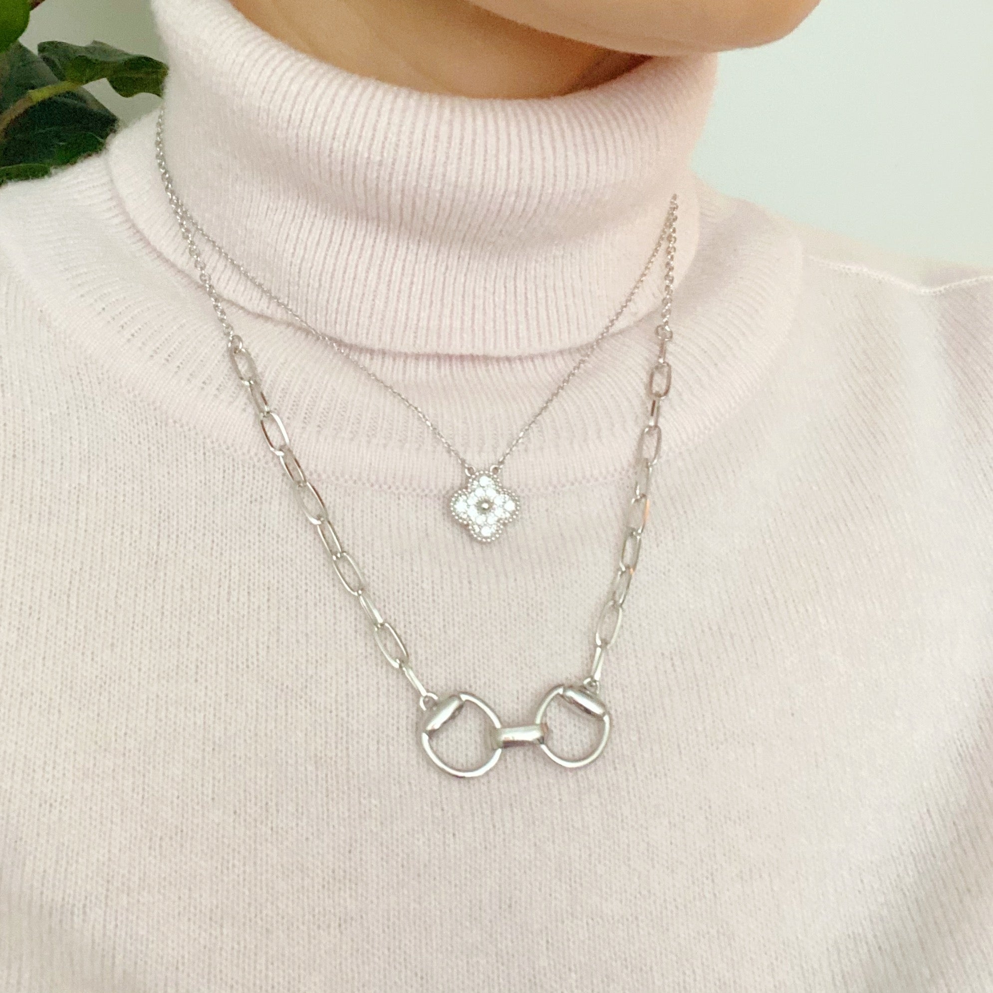 Equestrian Pendant Chain Necklace by Dealightful Finds