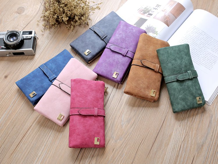 Frosted Women’s Long Wallet with Card Slots by Dealightful Finds