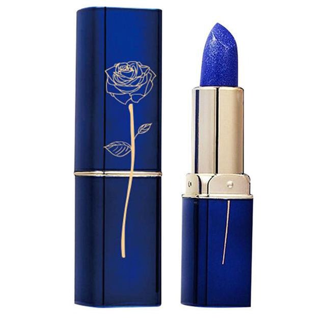LESSXCOCO Blue Maggie Color Changing Lipstick, Waterproof by Dealightful Finds