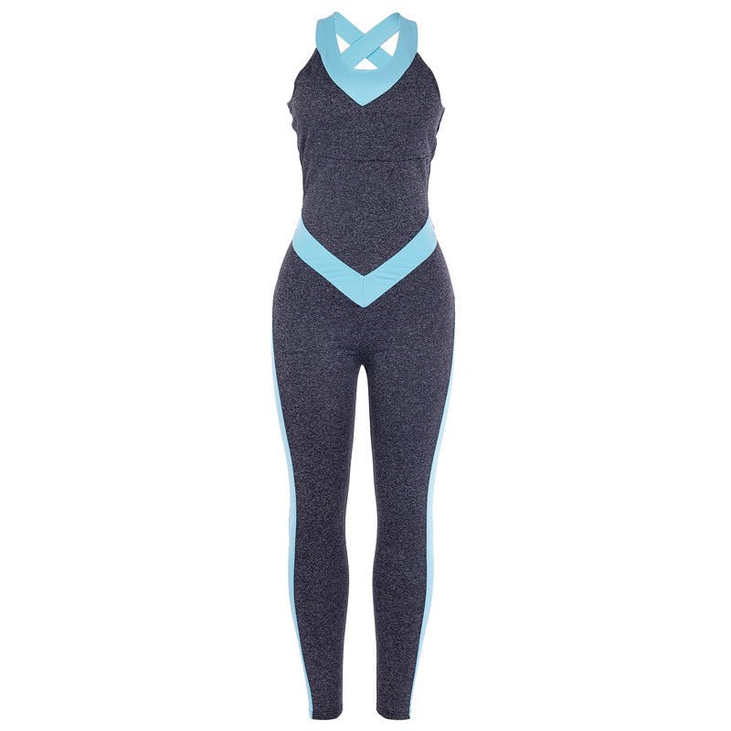 Women's Yoga Bodysuit with Open Back Fitness Pants by Dealightful Finds