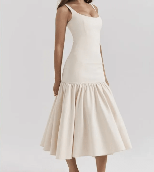 Summer Pleat Fit Dress by Dealightful Finds